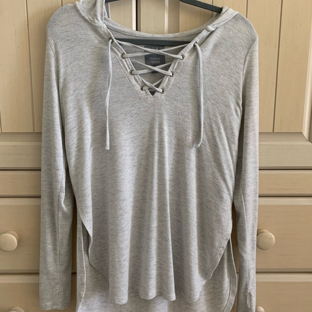 Aerie cream hoodie sweatshirt